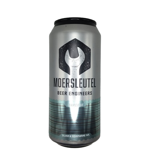 Barcode: Silver & Aquamarine