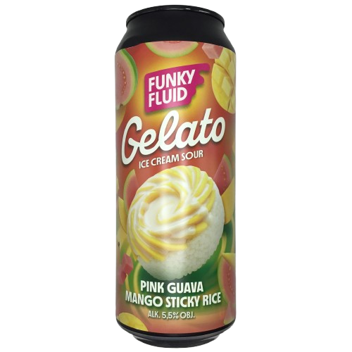 Gelato: Pink Guava Mango Sticky Rice